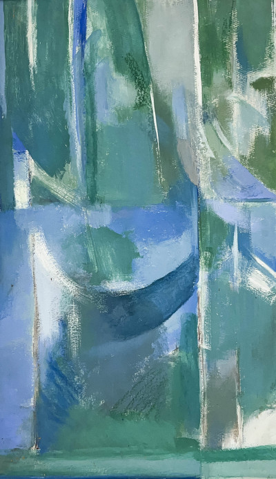Image for Lot Helen R. Linz - Untitled (Abstract in Blue and Green)