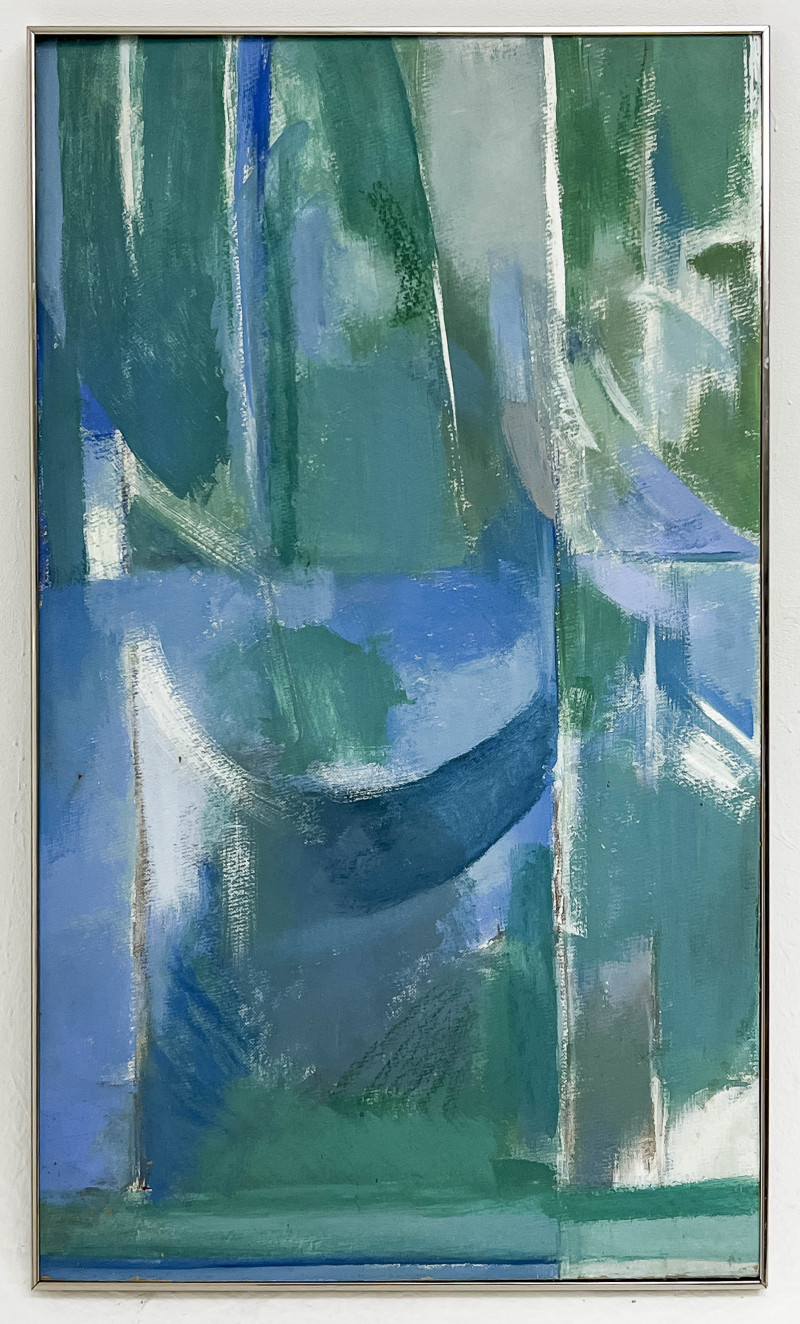 Helen R. Linz - Untitled (Abstract in Blue and Green)