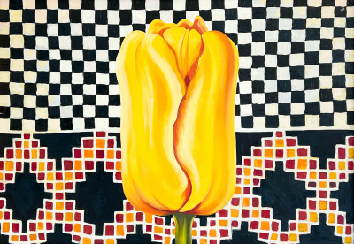 Image for Lot Lowell Nesbitt - The Carpet and the Yellow Tulip