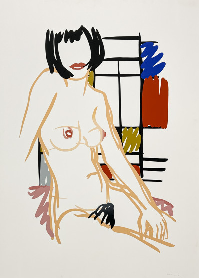 Image for Lot Tom Wesselmann - Monica Sitting with Mondrian