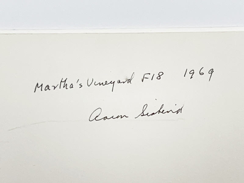 Aaron Siskind - Martha's Vineyard F18, 1969