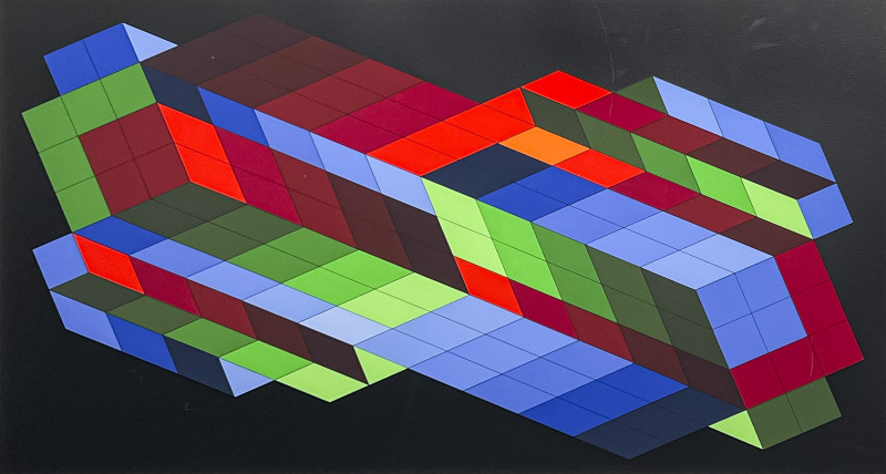 Victor Vasarely - Untitled (Abstract Composition)