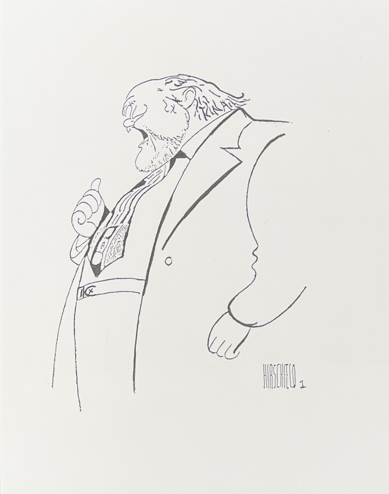 Al Hirschfeld - Charles Durning (Big Daddy)