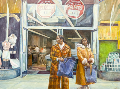 Image for Lot Nina Rosenblum - Two Young Women on Pearl Street