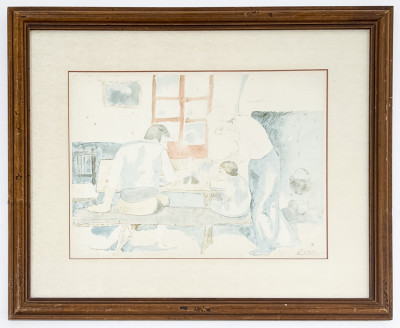 Pablo Picasso - Family at Supper (Famille au Souper)