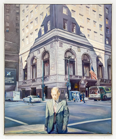 Nina Rosenblum - Man in Front of Bank, Chicago