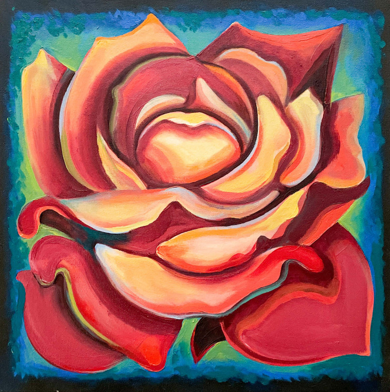 Lowell Nesbitt - Orange Rose