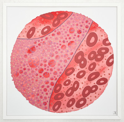 Lindsay Obermeyer - Untitled (Circle in Reds)
