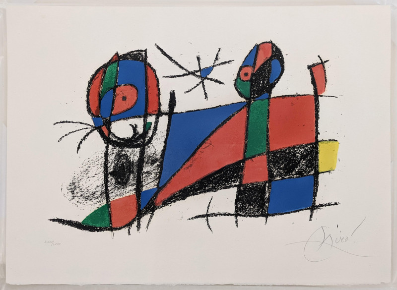 Joan Miró - Plate VI from Joan Miró Lithographs II (Mourlot 1042)