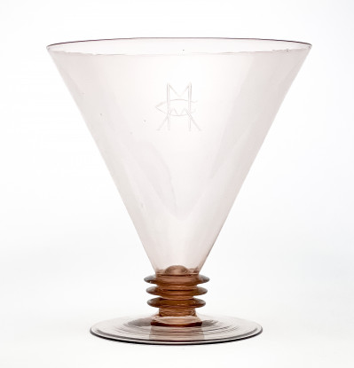 Image for Lot Guido Balsamo Stella for C.V.M. - Soffiato Vase with Monogram