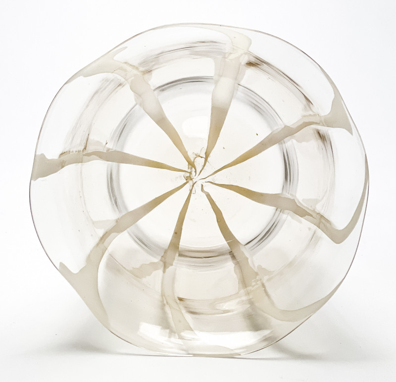 Carlo Scarpa for M.V.M. Cappellin - Pale Amber Soffiato Vase, model no. 5464