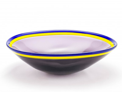 Image for Lot Flavio Poli for Seguso - Rare and Large Con Orlatura Bowl