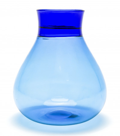 Image for Lot Ludovico Diaz de Santillana for Venini - Blue Colletto Vase