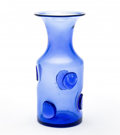 Image for Lot Blenko Blue Glass Carafe, USA