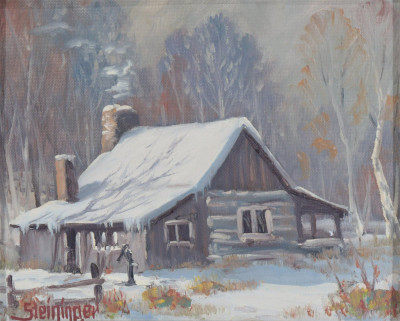 Image for Lot Dwight Steininger - Snowy Cabin