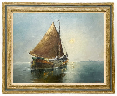 Franz Ambrasath - Untitled (Boat at Sea)