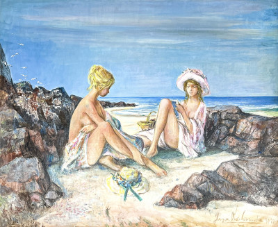 Image for Lot Jacques Lalande - Untitled (Beach Scene)
