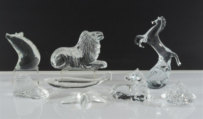 Image for Lot Group of Steuben, Waterford & Baccarat Animals