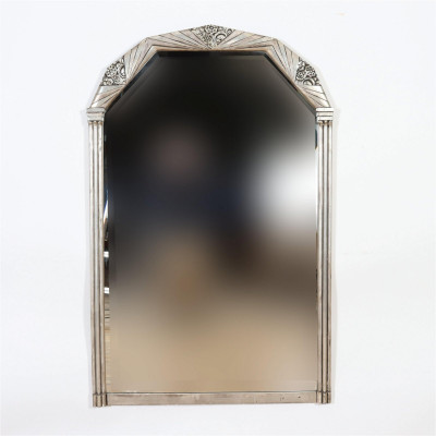 Image for Lot Art Deco Style Silvered Mirror