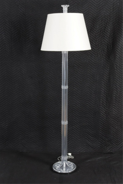 Image for Lot 70's Lucite & Metal Floor Lamp