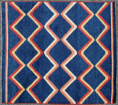 Image for Lot Navajo Style Hand Knotted Wool Rug 5-2 x 6-2
