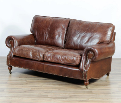 Image for Lot Ralph Lauren Style Leather Sofa