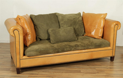 Image for Lot Ralph Lauren Brompton Chesterfield Style Sofa