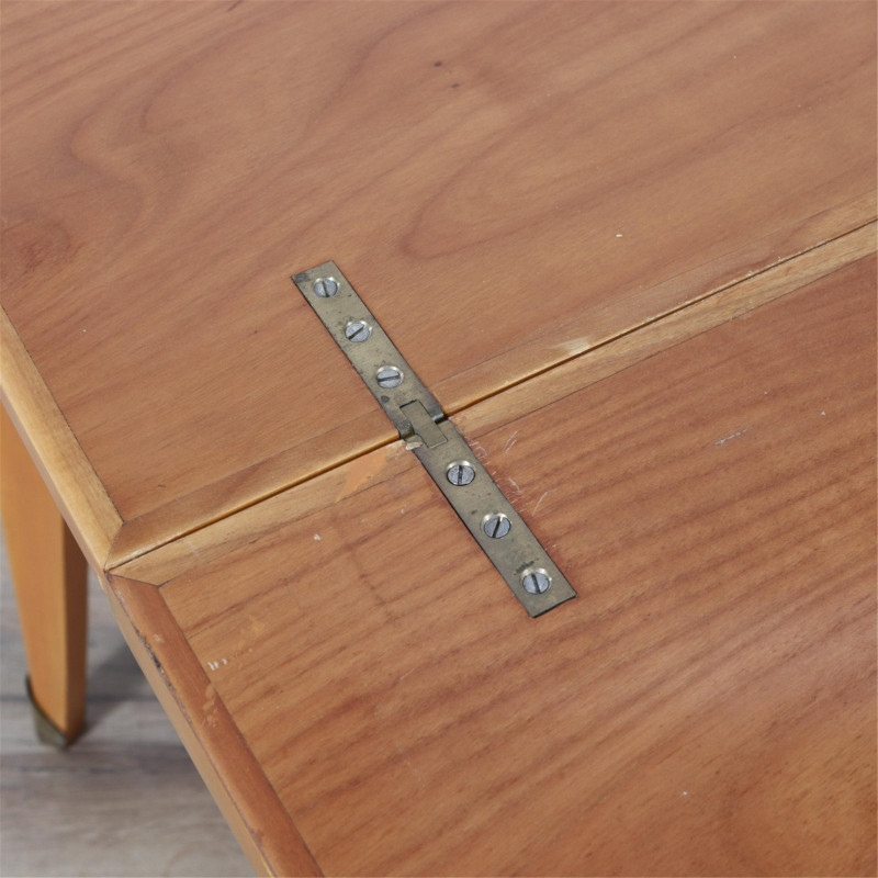 Mid Century Modern Wooden Flip Top Dining Table