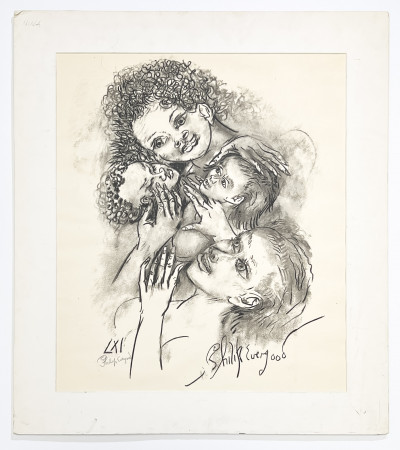 Philip Evergood - Untitled (Mother and Children)