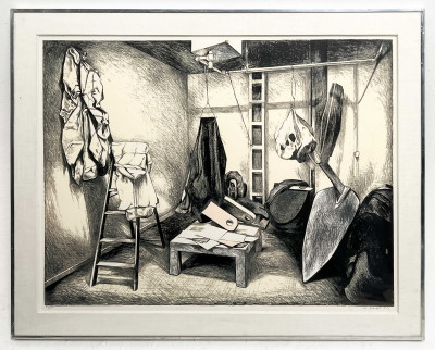 Lowell Nesbitt - Claes Oldenburg's Studio