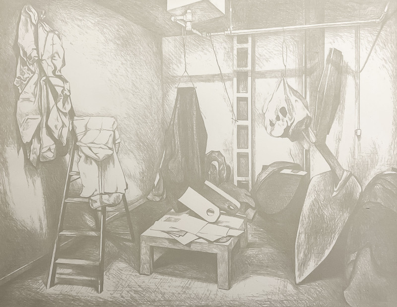 Lowell Nesbitt - Claes Oldenburg's Studio