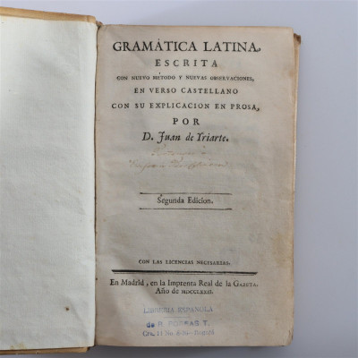 Gramatica Latina 1772