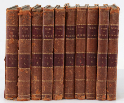 10 Volumes Works of Sterne, 1783