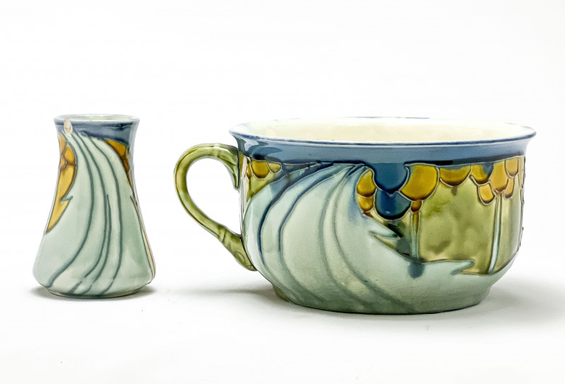 Minton Secessionist Vase and Chamber Pot