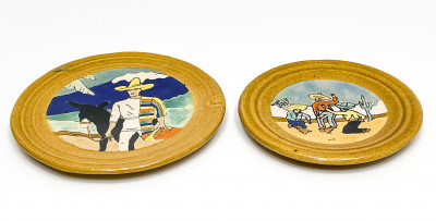 San Jose Mission Art Pottery Plates, 2
