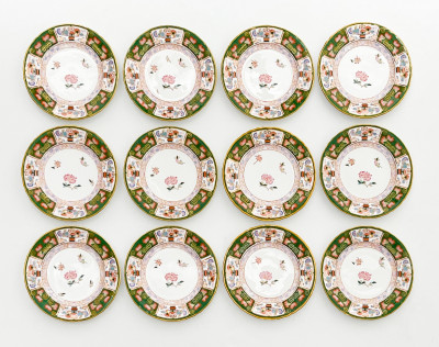 Image for Lot English Porcelain Plates, Set of 12