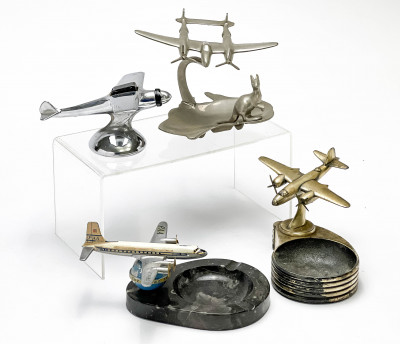 Group of 4 Small Airplane Models