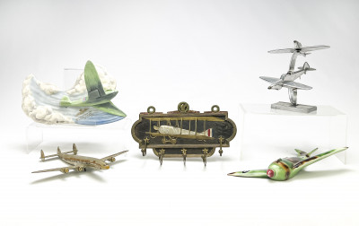 Image for Lot Assortment of Airplane Theme Collectibles, 5 Pcs