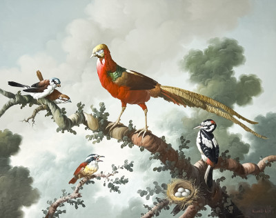 Image for Lot Kuang Lee - Untitled (Chinese Golden Pheasant and Birds)