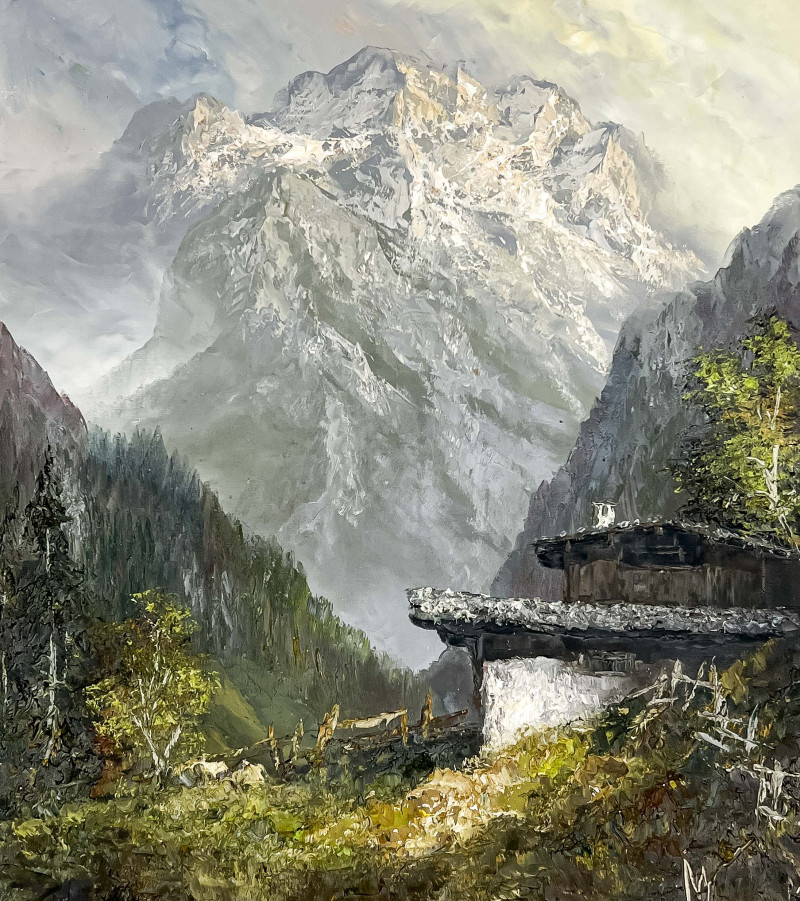 Herbert August Uerpmann - Untitled (Mountain Scene)