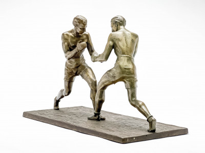 Artist Unknown - Figural Group of Boxers
