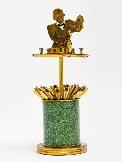 Image for Lot Vintage Brass Cigarette Dispenser
