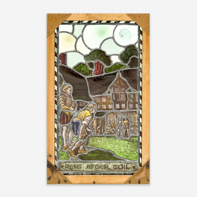 Image for Lot 'Rest After Toil' Stained Glass Panel