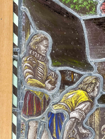 'Rest After Toil' Stained Glass Panel