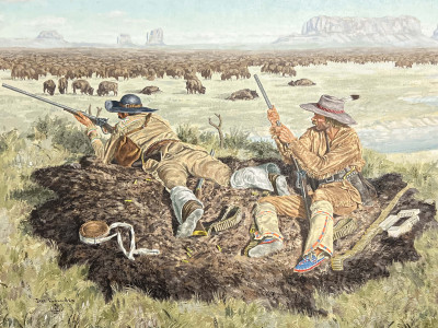 Image for Lot Joe Ruiz Grandee - The Buffalo Hunters of Llano Estacado