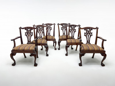 Set of 6 Chippendale-Style Chairs