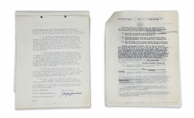 Judy Garland Signed Contracts