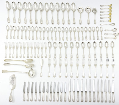 Image for Lot English Sterling Silver Flatware