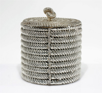 Image for Lot Valenti Coiled Rope Design Ice Bucket