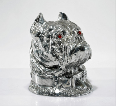 Image for Lot Bull Dog Ice Bucket By Arthur Court